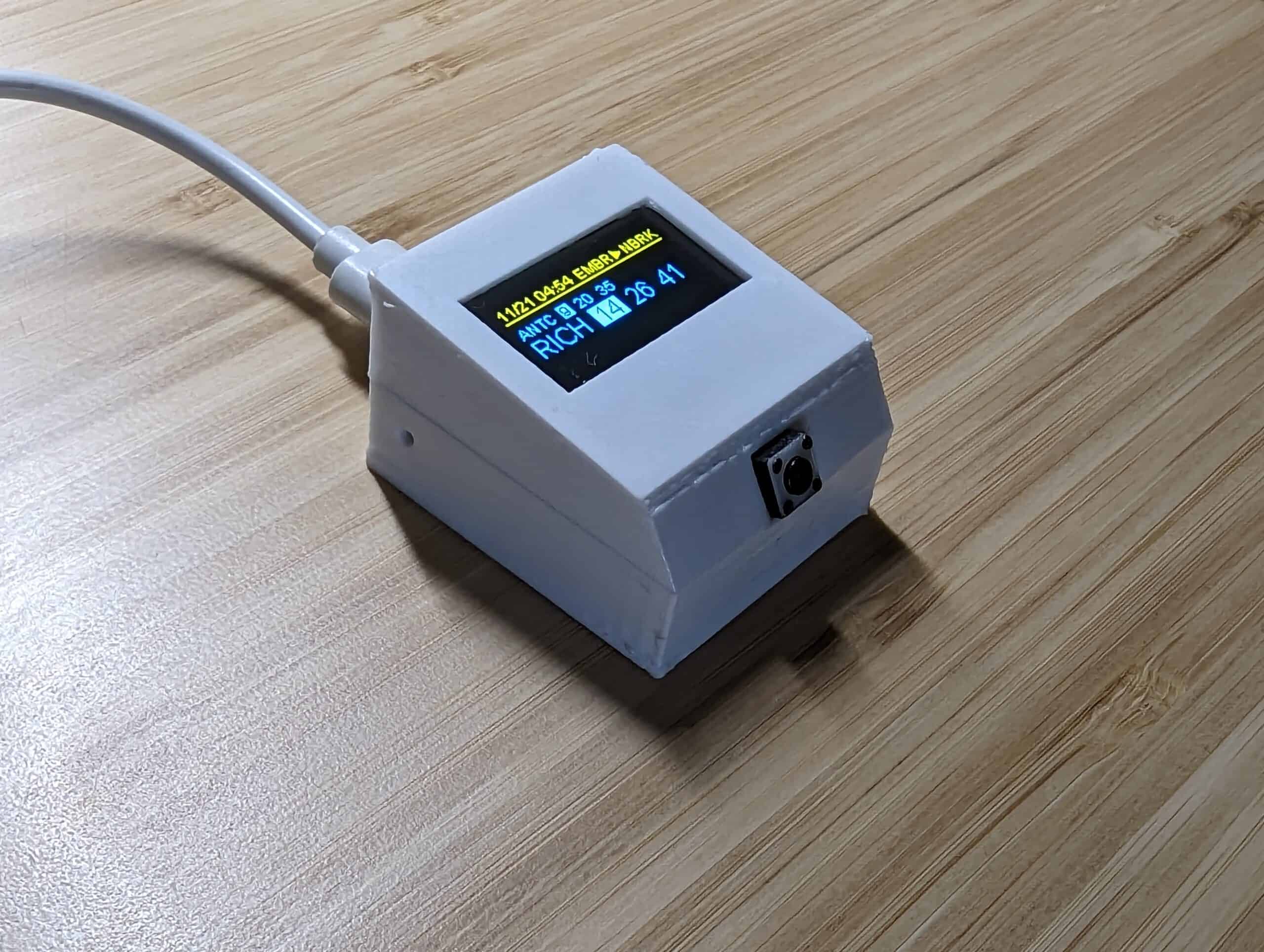 3D printed case for ESP8266 and SSD1306 OLED display